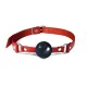 Кляп силіконовий Feral Feelings Silicon Ball Gag Red/Black, червоний ремінець, чорна кулька