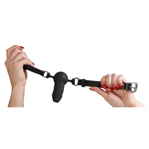 Кляп-фаллоимитатор — Bad Kitty Silicone Dildo Gag
