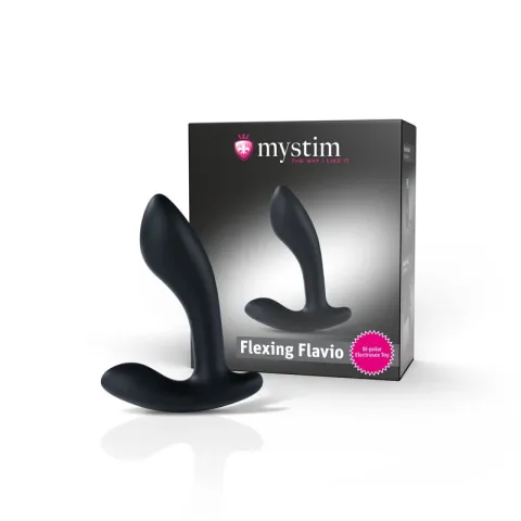 Массажер простаты Mystim Flexing Flavio с моделированием формы электрического стимулятора, диаметр 3 см