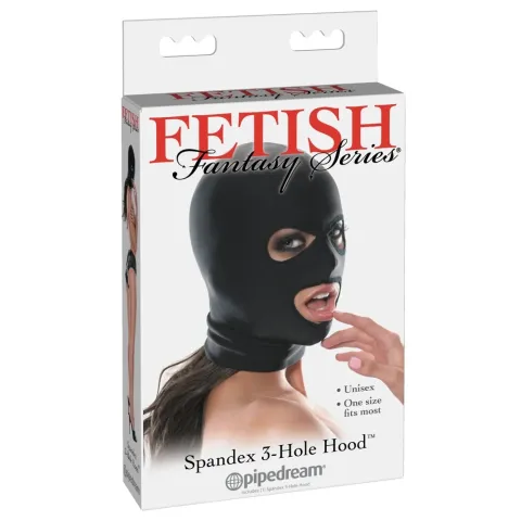 Маска - Fetish Fantasy Series Spandex 3 Hole Hood