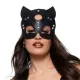 Маска кішечки - Bedroom Fantasies PU Leather Kitty Black, чорна