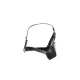 Маска-кляп - Head Harness with Mouth Cover and Solid Ball Gag, чорна