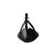 Маска-кляп - Head Harness with Mouth Cover and Solid Ball Gag, чорна