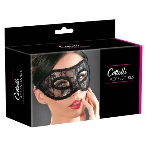 Маска на очі - Cottelli Collection Lace Eye Mask Black