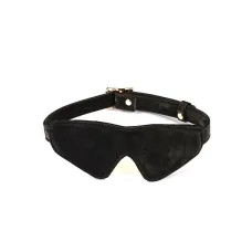Маска на очі Liebe Seele Boudoir Amor Blindfold Black, щільне прилягання, оксамитовий фініш