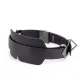 Маска для глаз LOCKINK Blindfold Kit, черная, натуральная кожа, регулируемый размер