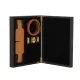 Маска на очі LOCKINK Blindfold Kit, коричнева, натуральна шкіра, регульований обсяг