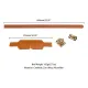 Маска на очі LOCKINK Blindfold Kit, коричнева, натуральна шкіра, регульований обсяг