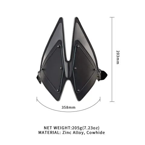Маска для глаз LOCKINK Vixen Blindfold, черная, натуральная кожа, регулируемый размер