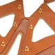 Маска для глаз LOCKINK Vixen Blindfold, коричневая, натуральная кожа, регулируемый размер