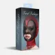 Маска «Сердце-сетка» с открытым ртом Feral Feelings — Hearts Mask Red/Black
