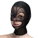 Маска «Сердце-сетка» с открытым ртом и глазами Feral Feelings — Hearts Mask Black/Black