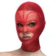 Маска «Сердце-сетка» с открытым ртом и глазами Feral Feelings — Hearts Mask Red/Red