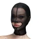 Сетчатая маска с открытым ртом Feral Feelings — Hood Mask Black