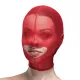 Сетчатая маска с открытым ртом Feral Feelings — Hood Mask Red