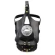 Маска-уздечка для минета с поводком LOCKINK SEVANDA Blowjob Head Muzzle with Leash, черная