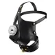 Маска-уздечка для минета с поводком LOCKINK SEVANDA Blowjob Head Muzzle with Leash, черная