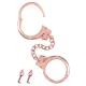 Металлические наручники Fetish Tentation Premium Chick wrist cuffs из розового золота