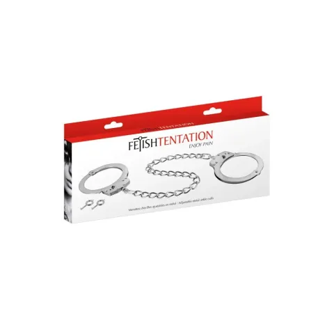 Металлические манжеты для лодыжек Fetish Tentation Adjustable metal ankle cuffs