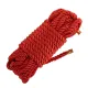 Веревка для шибари LOCKINK SEVANDA Shibari Practice Rope, красная, 8 м, нейлон + хлопок