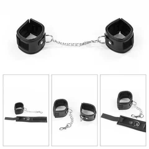 Набір БДСМ - Deluxe Bondage Kit (кляп, наручники, пір'їнка)