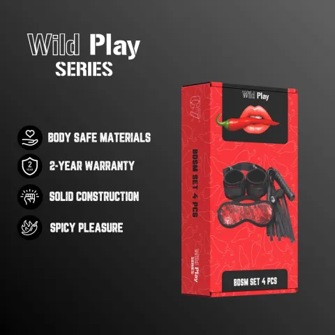 Набор для БДСМ — Erospace Wild Play BDSM Set, 4 предмета, C7