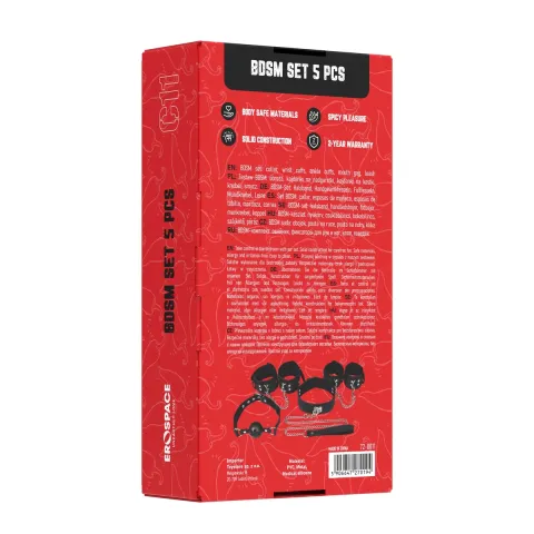 Набір БДСМ - Erospace Wild Play BDSM Set 5 pcs C11