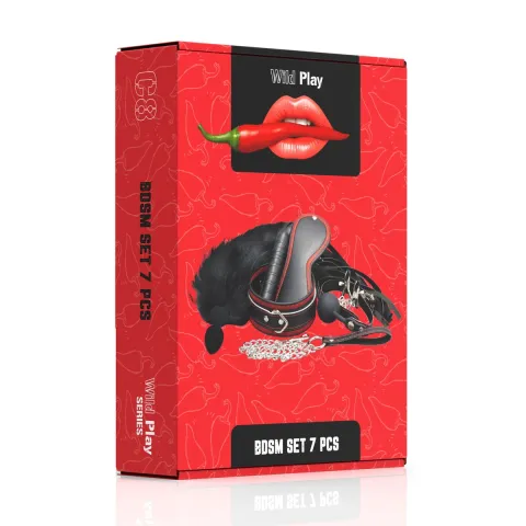 Набор для БДСМ — Erospace Wild Play BDSM Set, 7 предметов, C8