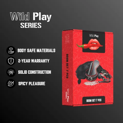 Набор для БДСМ — Erospace Wild Play BDSM Set, 7 предметов, C8