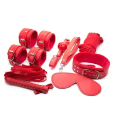 Набір БДСМ іграшок - Fetish B-Series BDSM Kit 5.0, червоний