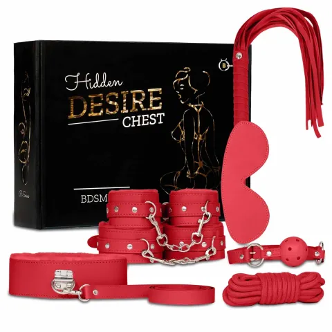 Набір БДСМ іграшок - Fetish B-Series BDSM Kit 5.0, червоний