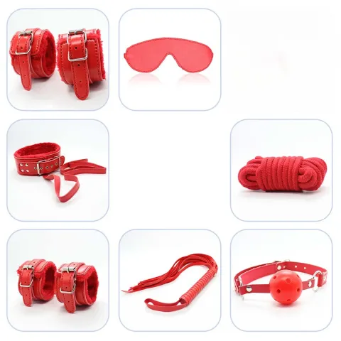 Набір БДСМ іграшок - Fetish B-Series BDSM Kit 5.0, червоний