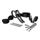Набор для бондажа LOCKINK 8-Bondage-Straps Restraint Set, черный, 8 ремней из натуральной кожи