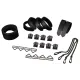 Набор для бондажа LOCKINK 8-Bondage-Straps Restraint Set, черный, 8 ремней из натуральной кожи