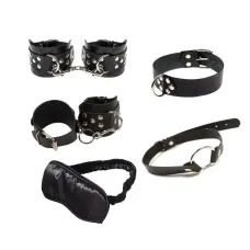 Набір - Exxtreme Sex BDSM Leather Set Black