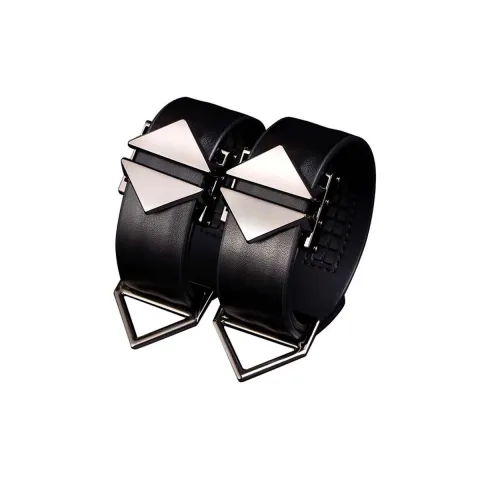 Набор фиксаторов для рук и ног LOCKINK Hogtie Set, чёрный, ремни из натуральной кожи