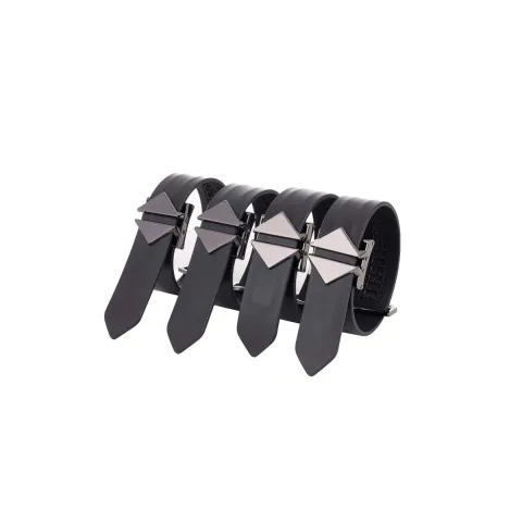 Набор фиксаторов для рук и ног LOCKINK Hogtie Set, чёрный, ремни из натуральной кожи