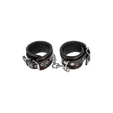 Наручники Fetish Tentation Premium Patent Leather Handcuffs, знімний ланцюжок