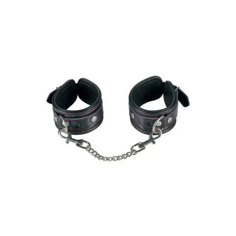 Наручники Fetish Tentation Premium Patent Leather Handcuffs, знімний ланцюжок