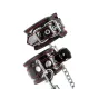 Наручники Fetish Tentation Premium Patent Leather Handcuffs, знімний ланцюжок