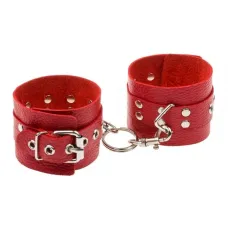 Наручники - Leather Restraints Hand Cuffs Red