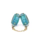 Наручники Liebe Seele Blue Lamb leather Wrist Cuffs with Velvet Lining