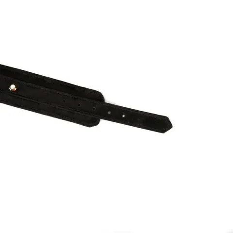 Наручники Liebe Seele Boudoir Amor Wrist Cuffs Black, з’єднувальний ланцюжок на карабінах