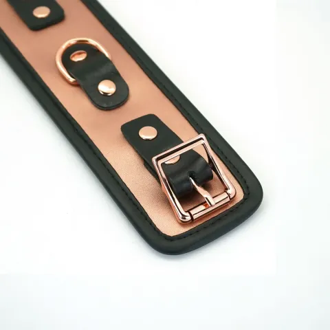 Наручники Liebe Seele Rose Gold Memory Wrist Cuff, натуральная кожа, розовое золото