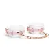Наручники Liebe Seele White & Pink Fairy Goat Leather Hand Cuffs