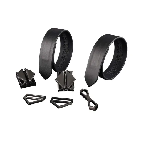 Фіксатори для рук та ніг LOCKINK Wristcuffs/Anklecuffs, чорні, натуральна шкіра