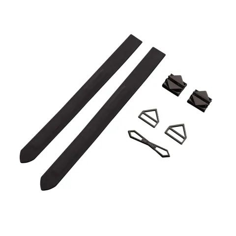 Фіксатори для рук та ніг LOCKINK Wristcuffs/Anklecuffs, чорні, натуральна шкіра
