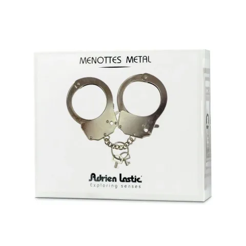Металлические наручники Adrien Lastic Handcuffs Metallic (полицейские)