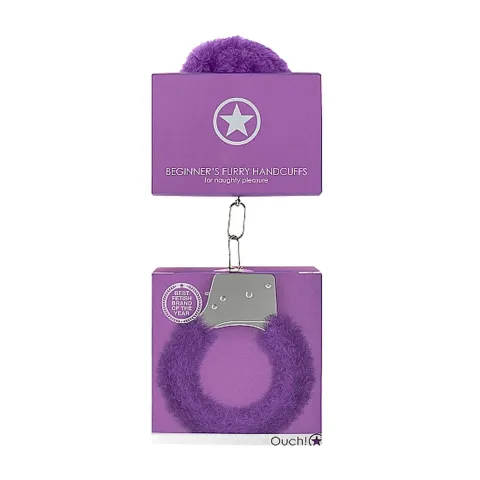 Наручники - Ouch! Beginner's Handcuffs Furry Purple