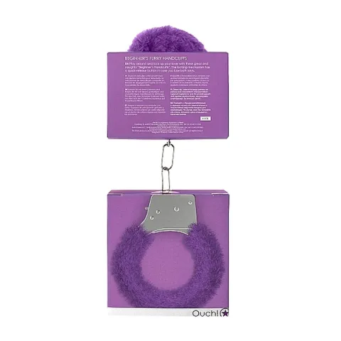 Наручники - Ouch! Beginner's Handcuffs Furry Purple